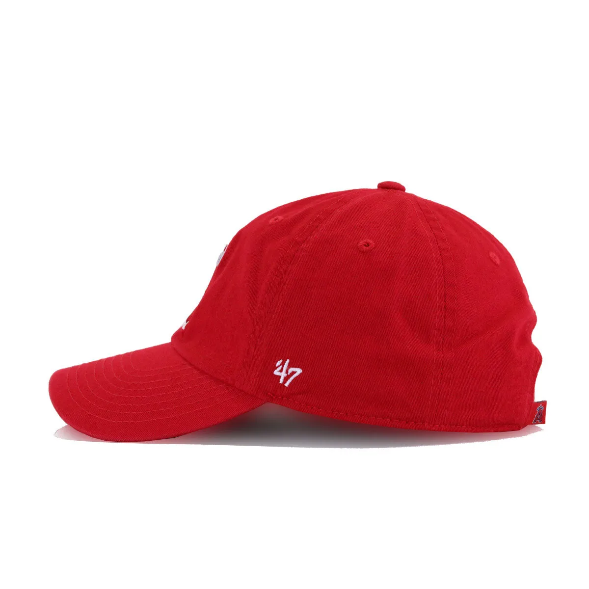 Los Angeles Angels Scarlet 47 Brand Clean Up Dad Hat sold by Hat Heaven product image thumbnail 2
