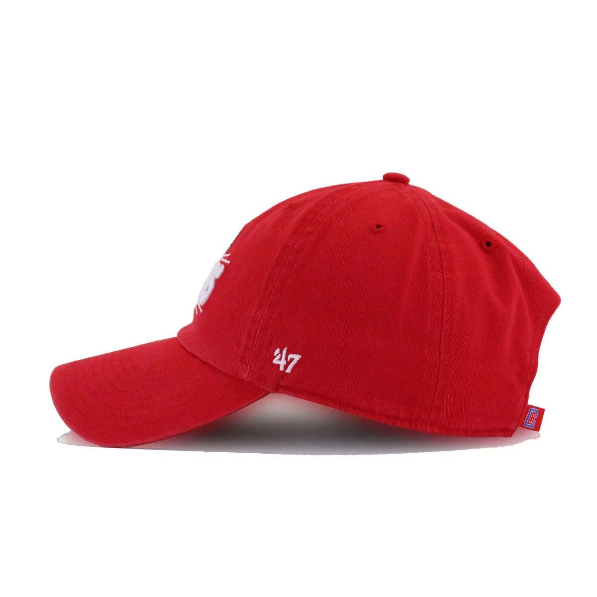 Los Angeles Clippers Front Door Red 47 Brand Clean Up Dad Hat sold by Hat Heaven product image thumbnail 2
