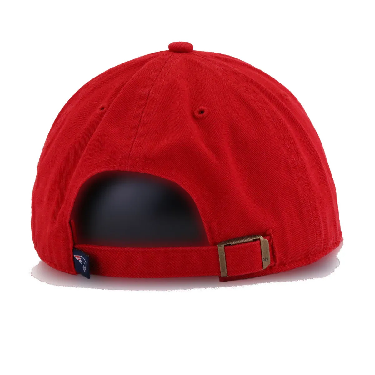 New England Patriots Scarlet 47 Brand Clean Up Dad Hat sold by Hat Heaven product image thumbnail 4