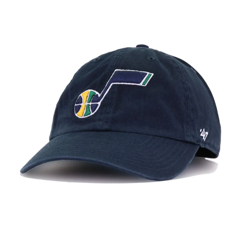 Utah Jazz Navy 47 Brand Clean Up Dad Hat made by 47