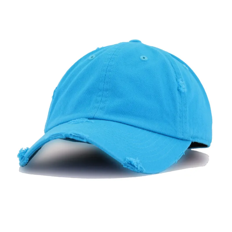 Distressed Aqua KBEthos Vintage Dad Hat sold by Hat Heaven