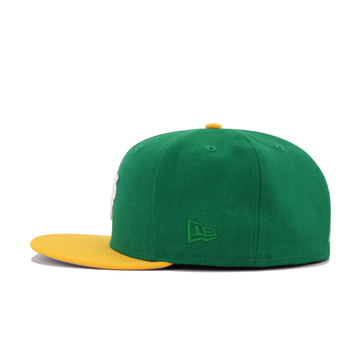 Oakland Athletics Kelly Green A Gold New Era 59Fifty Fitted sold by Hat Heaven product image thumbnail 3