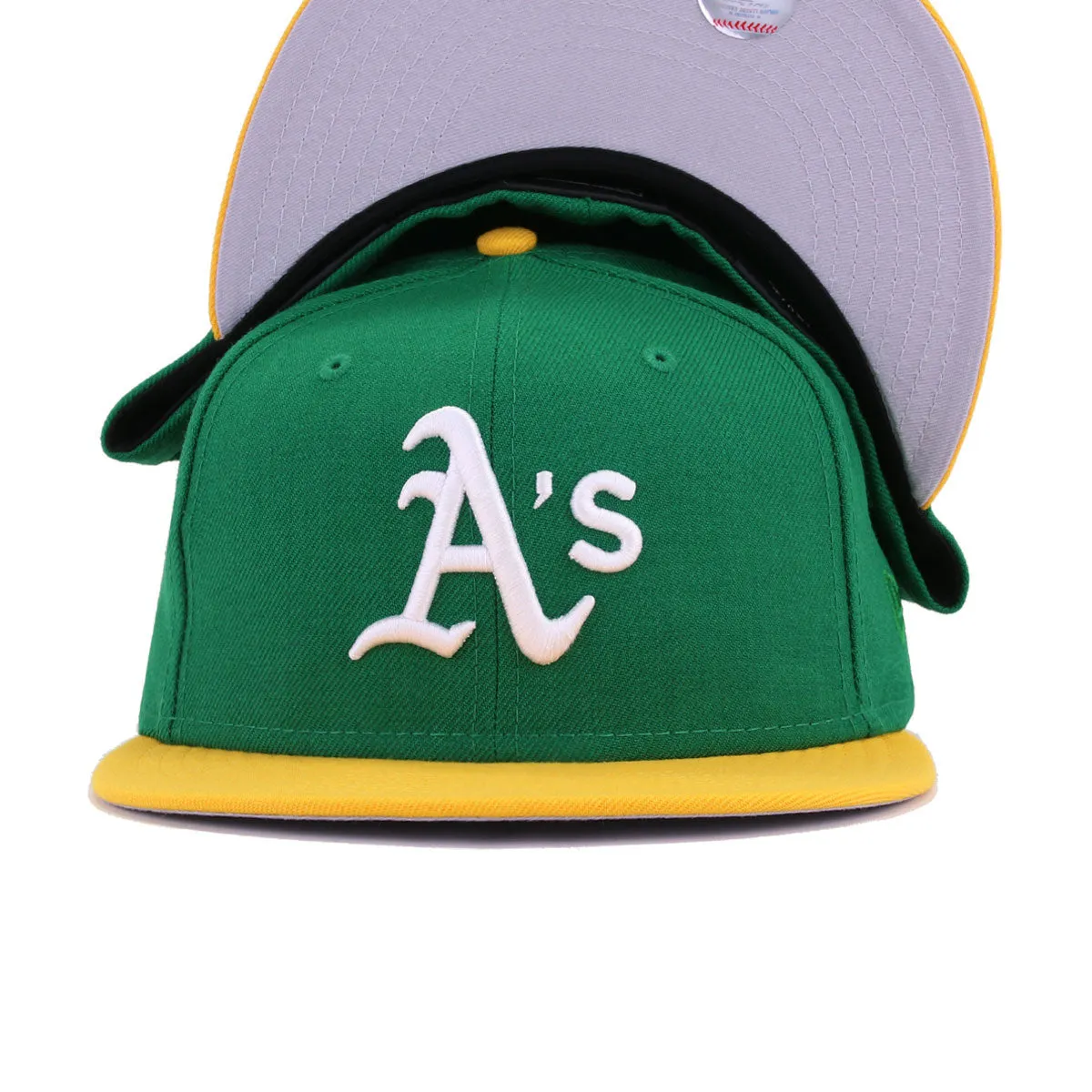 Oakland Athletics Kelly Green A Gold New Era 59Fifty Fitted sold by Hat Heaven product image thumbnail 4