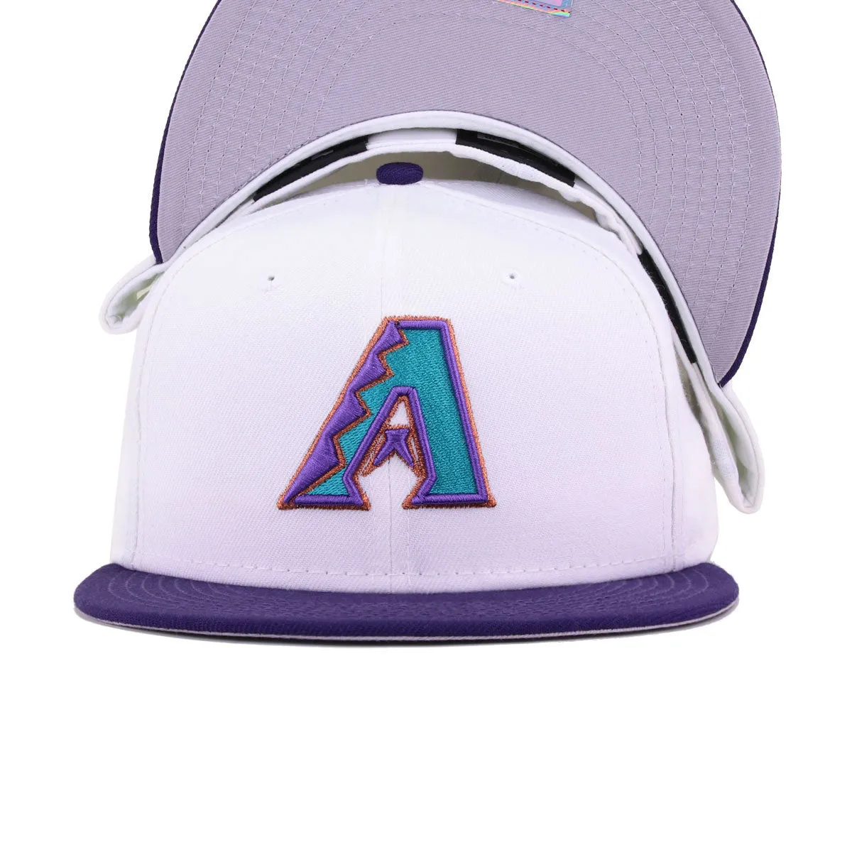 Arizona Diamondbacks White Purple Cooperstown AC New Era 59Fifty Fitted sold by Hat Heaven product image thumbnail 4
