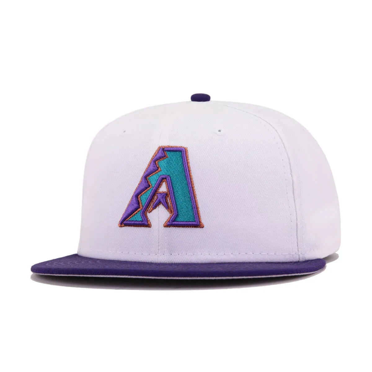 Arizona Diamondbacks White Purple Cooperstown AC New Era 59Fifty Fitted sold by Hat Heaven