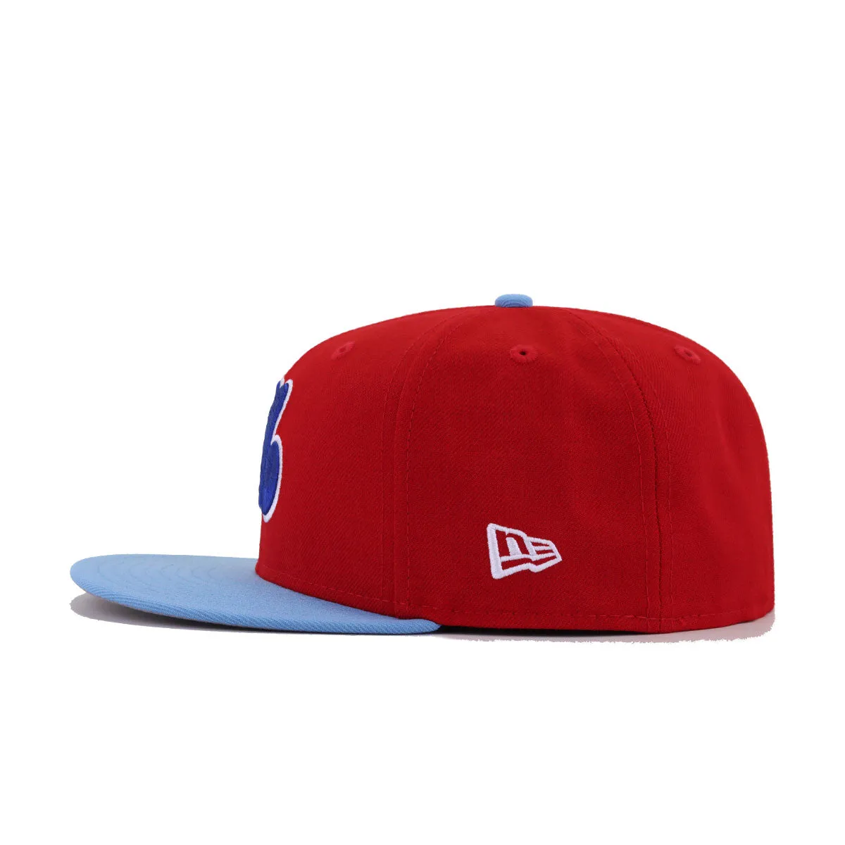 Montreal Expos Scarlet Sky Blue New Era 59Fifty Fitted sold by Hat Heaven product image thumbnail 3
