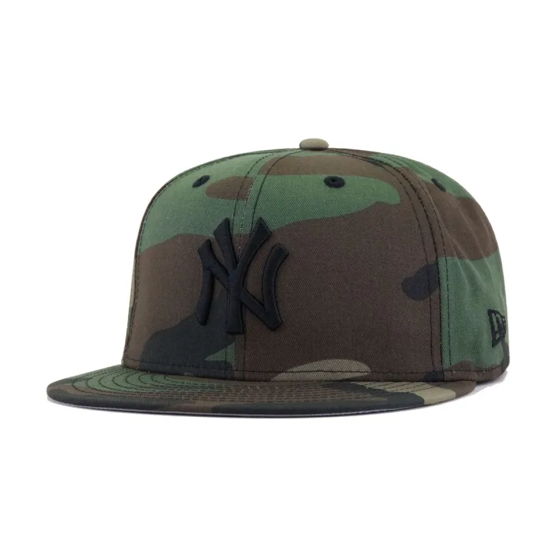 New York Yankees Woodland Camouflage 1996 World Series New Era 59Fifty Fitted sold by Hat Heaven