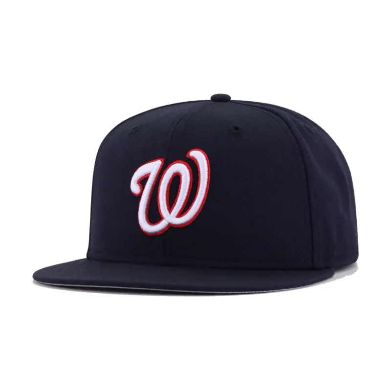 Washington Nationals Navy Cooperstown AC New Era 59Fifty Fitted sold by Hat Heaven