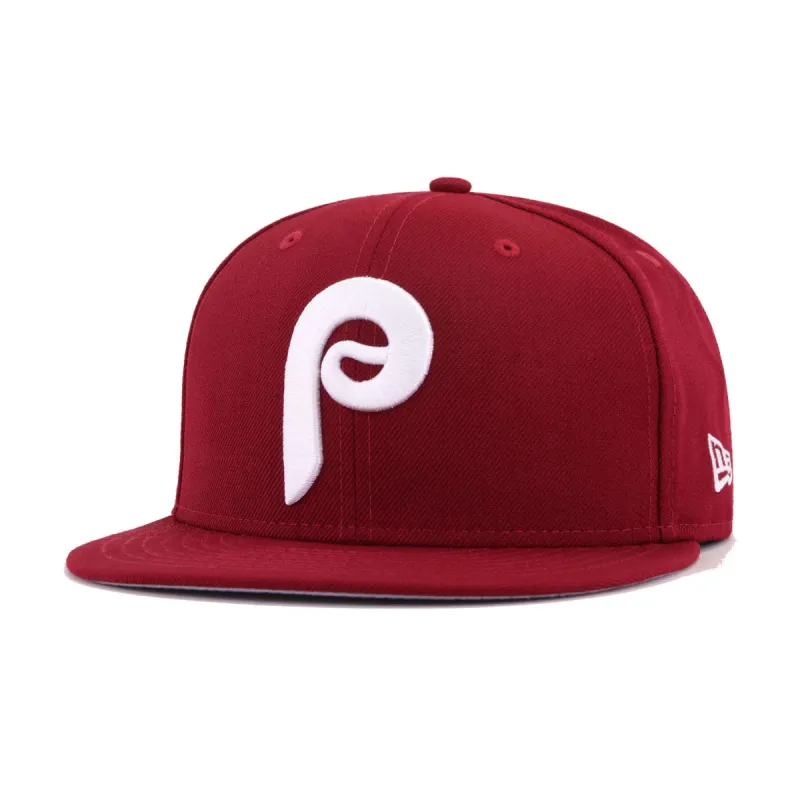 Philadelphia Phillies Cardinal New Era 59Fifty Fitted sold by Hat Heaven