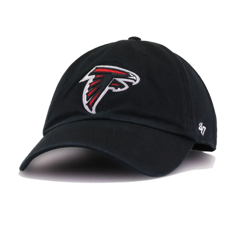 Atlanta Falcons Black 47 Brand Clean Up Dad Hat made by 47
