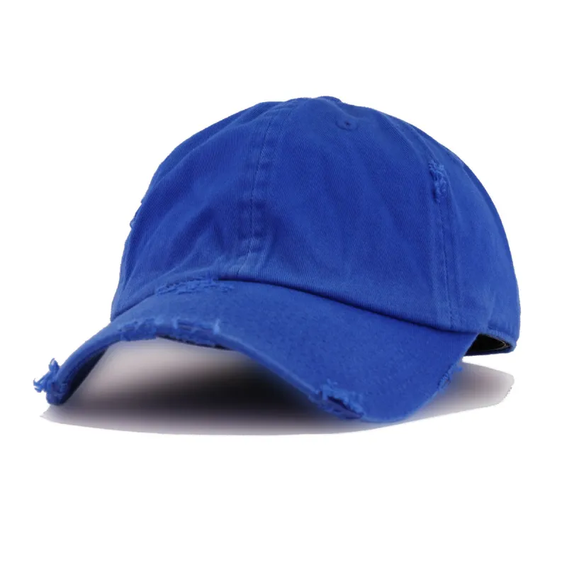 Distressed Royal Blue KBEthos Vintage Dad Hat made by KBETHOS
