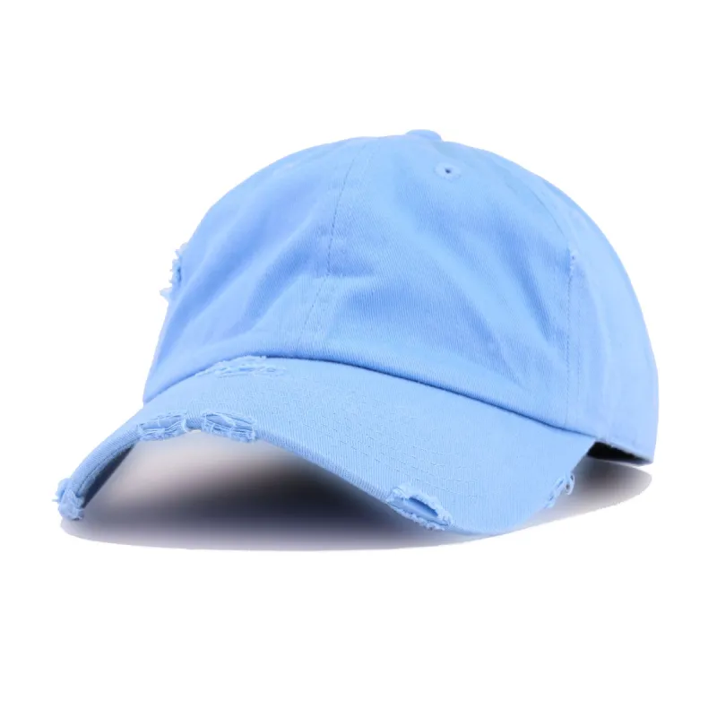 Distressed Sky Blue KBEthos Vintage Dad Hat sold by Hat Heaven