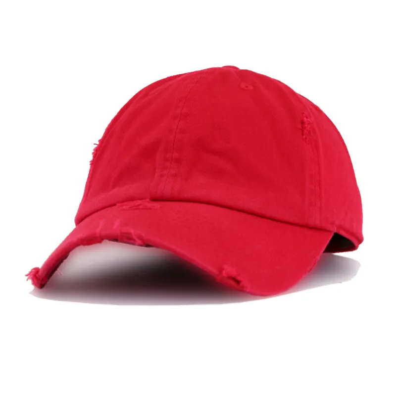 Distressed Red KBEthos Vintage Dad Hat sold by Hat Heaven