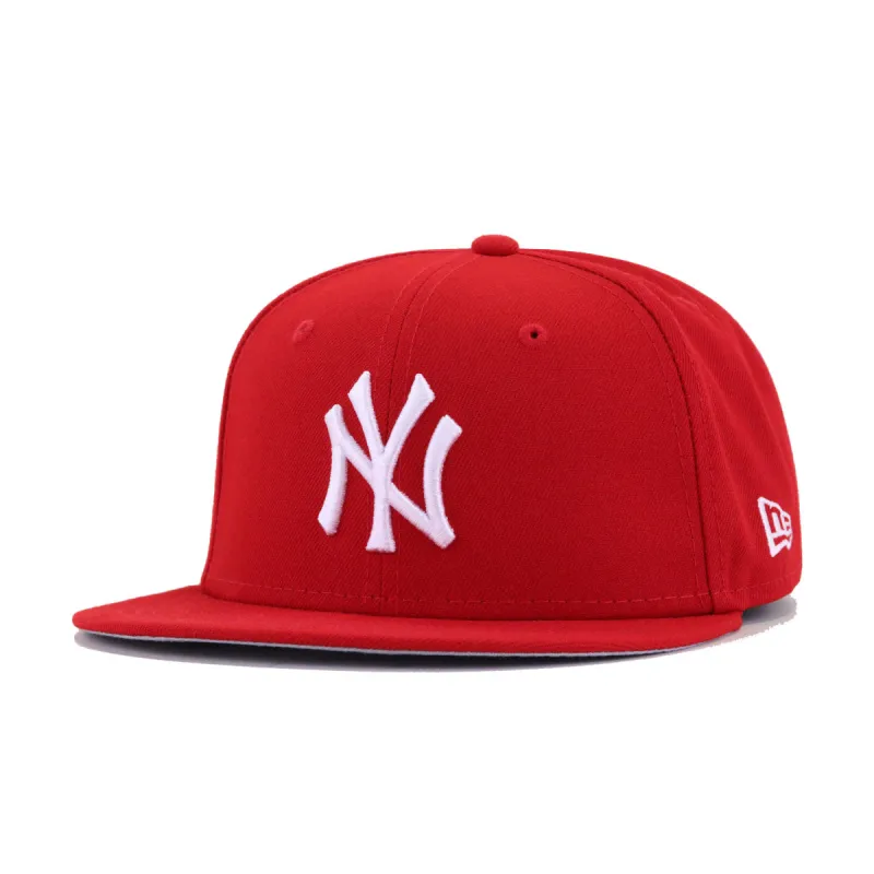 New York Yankees Scarlet New Era 59Fifty Fitted sold by Hat Heaven