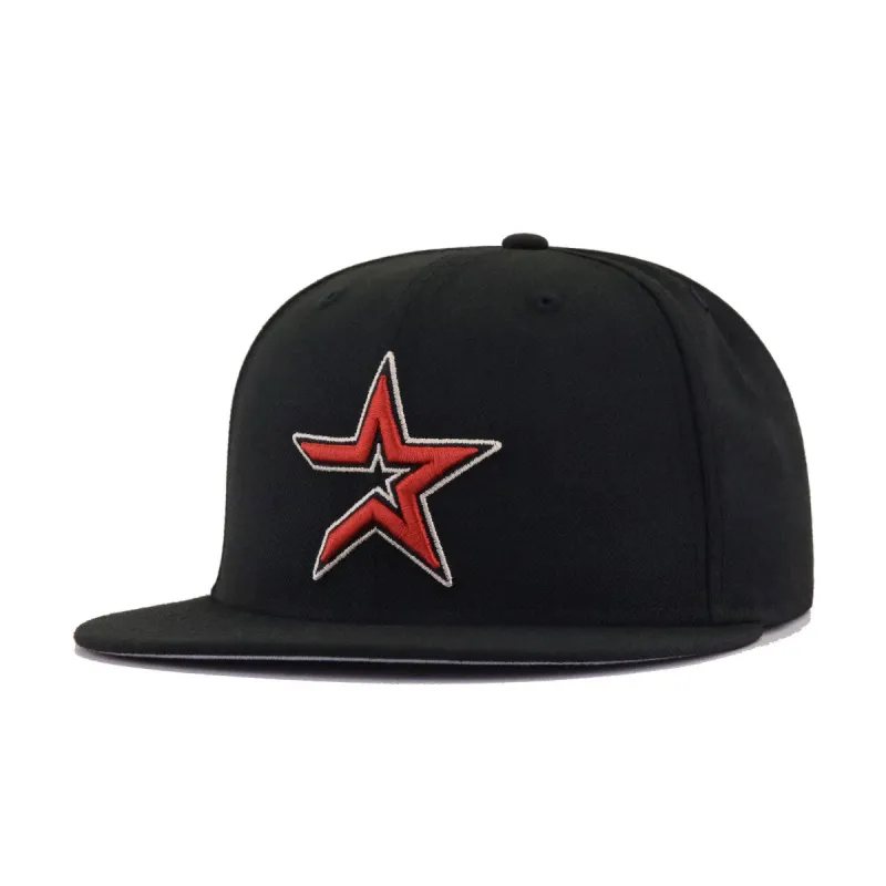 Houston Astros Black Cooperstown AC New Era 59Fifty Fitted made by New Era