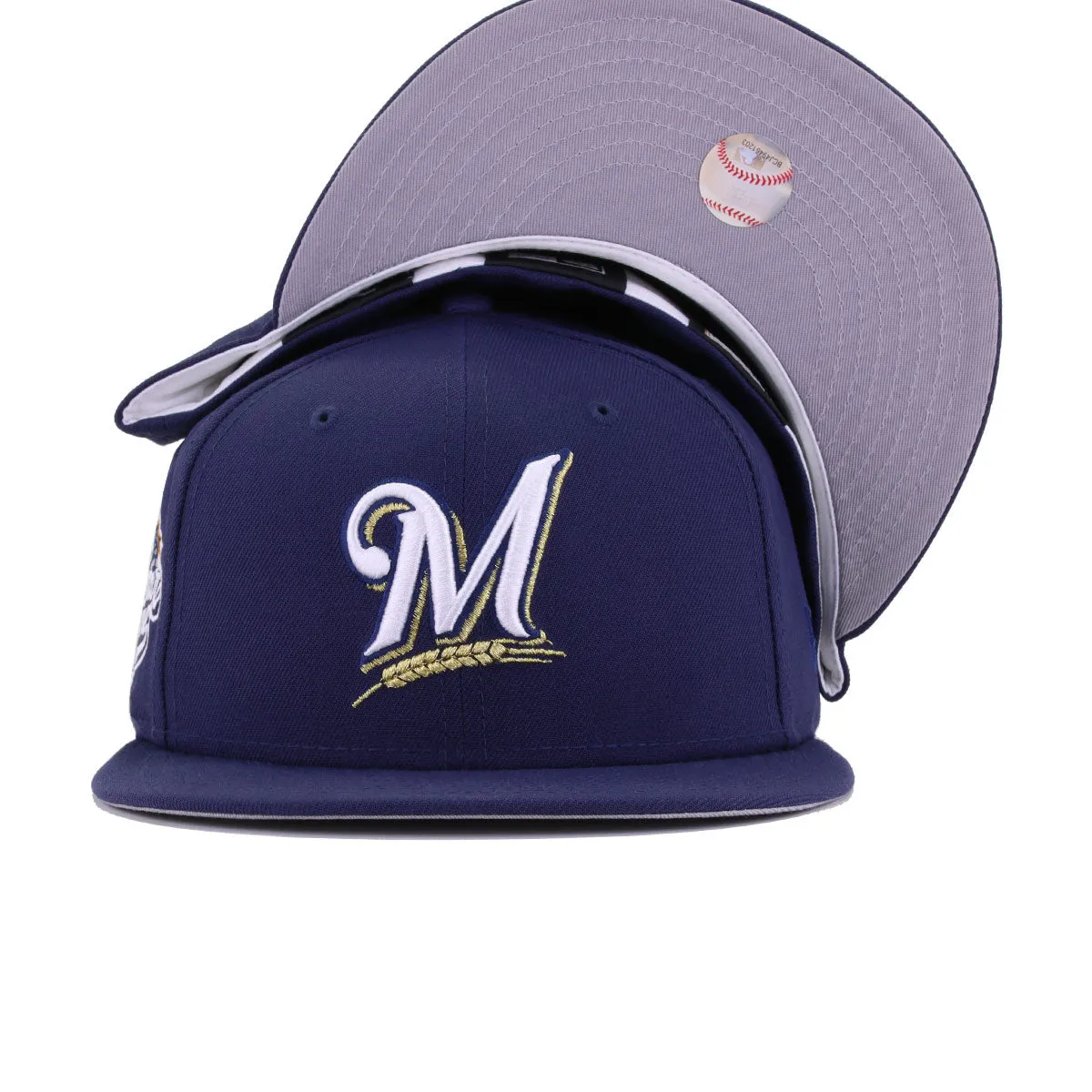 Milwaukee Brewers Light Navy 2002 All Star Game New Era 59Fifty Fitted sold by Hat Heaven product image thumbnail 5