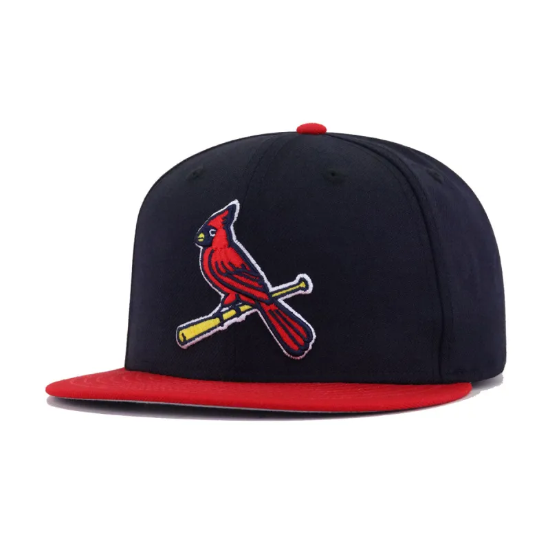 St Louis Cardinals Navy Scarlet Cooperstown AC New Era 59Fifty Fitted made by New Era