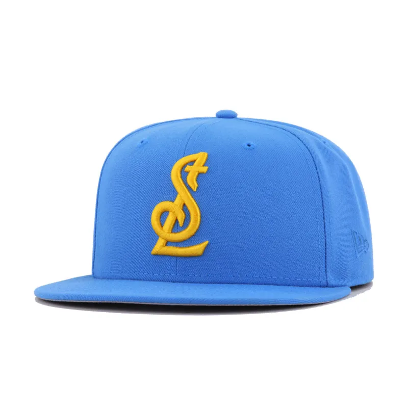 St Louis Blues Air Force Blue TREBLE CLEF New Era 59Fifty Fitted sold by Hat Heaven