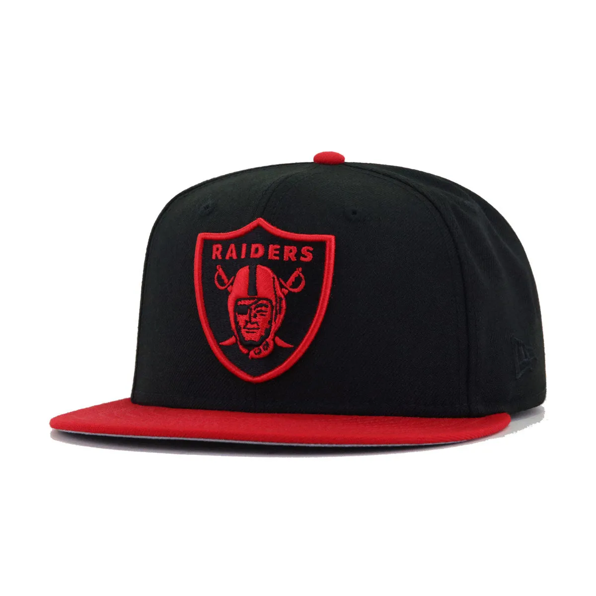 Las Vegas Raiders Black Scarlet CHERRY New Era 59Fifty Fitted sold by Hat Heaven