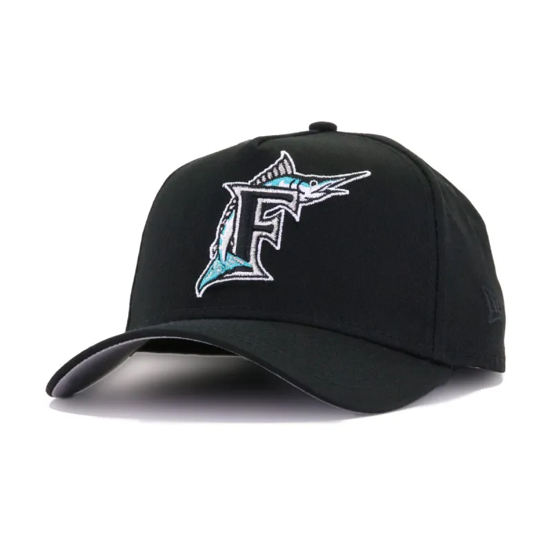 Florida Marlins Black 1997 World Series 25th Anniversary New Era 9Forty Snapback made by New Era