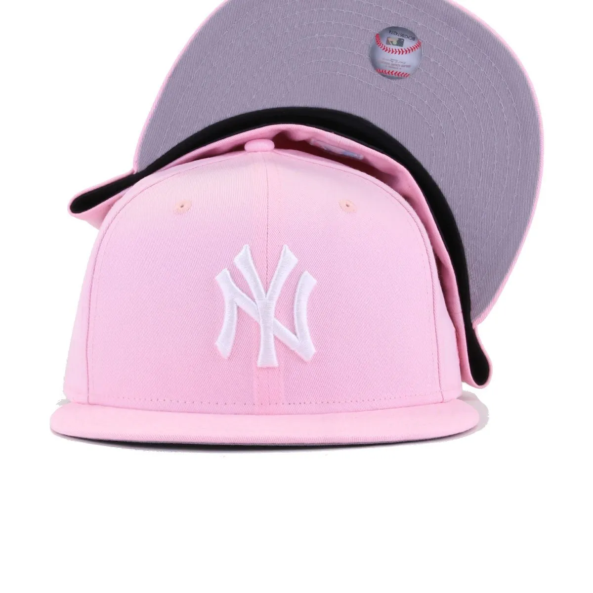 New York Yankees Pink New Era 59Fifty Fitted sold by Hat Heaven product image thumbnail 5