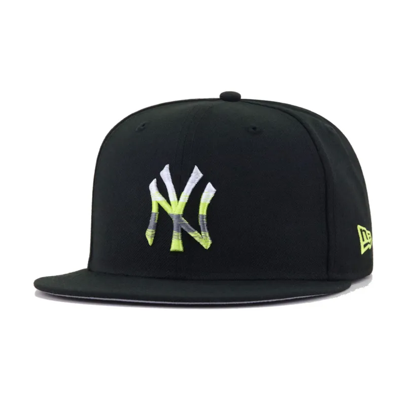 New York Yankees Black NEON BUBBLE GODDESS New Era 59Fifty Fitted made by New Era
