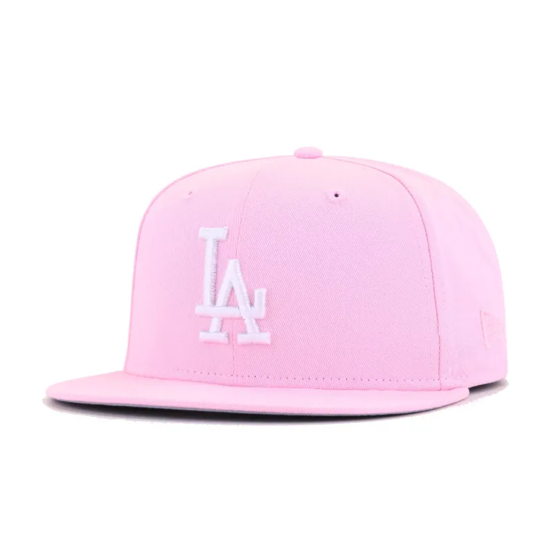 Los Angeles Dodgers Pink New Era 9Fifty Snapback sold by Hat Heaven
