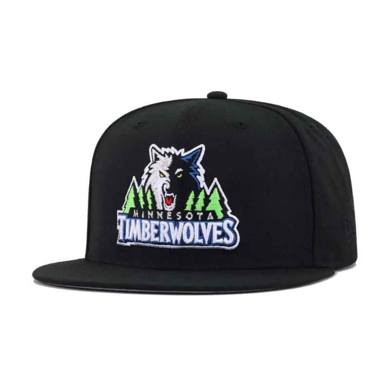 Minnesota Timberwolves Black 1996 New Era 59Fifty Fitted sold by Hat Heaven