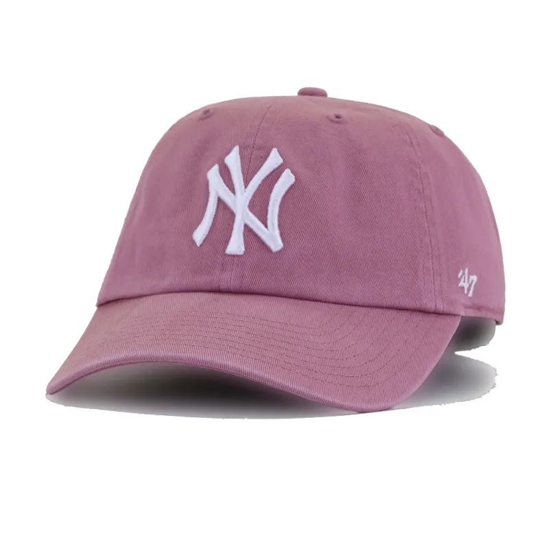New York Yankees Mauve 47 Brand Clean Up Dad Hat made by 47