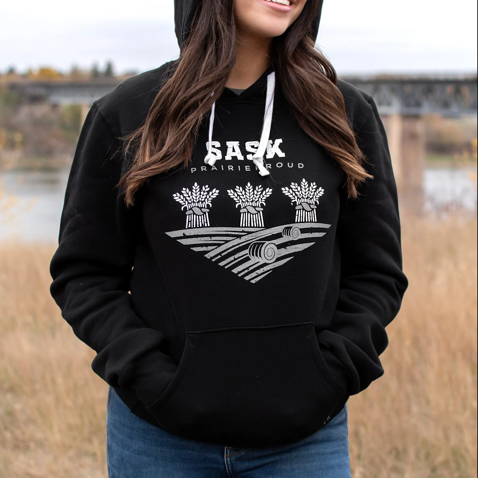 Unisex - Sask 7.0 Hood - Black sold by Prairie Proud