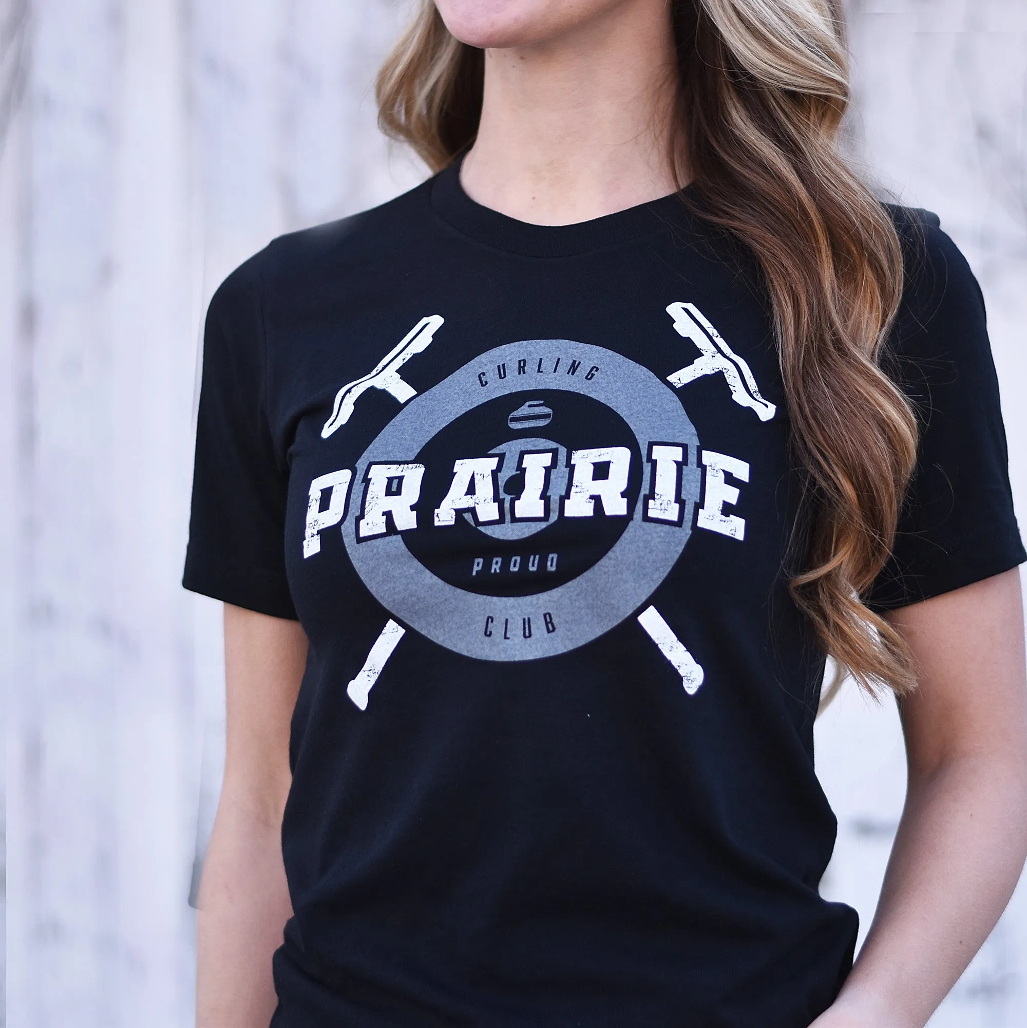 Unisex - Bonspiel 2.0 Crew T - Black sold by Prairie Proud product image thumbnail 3