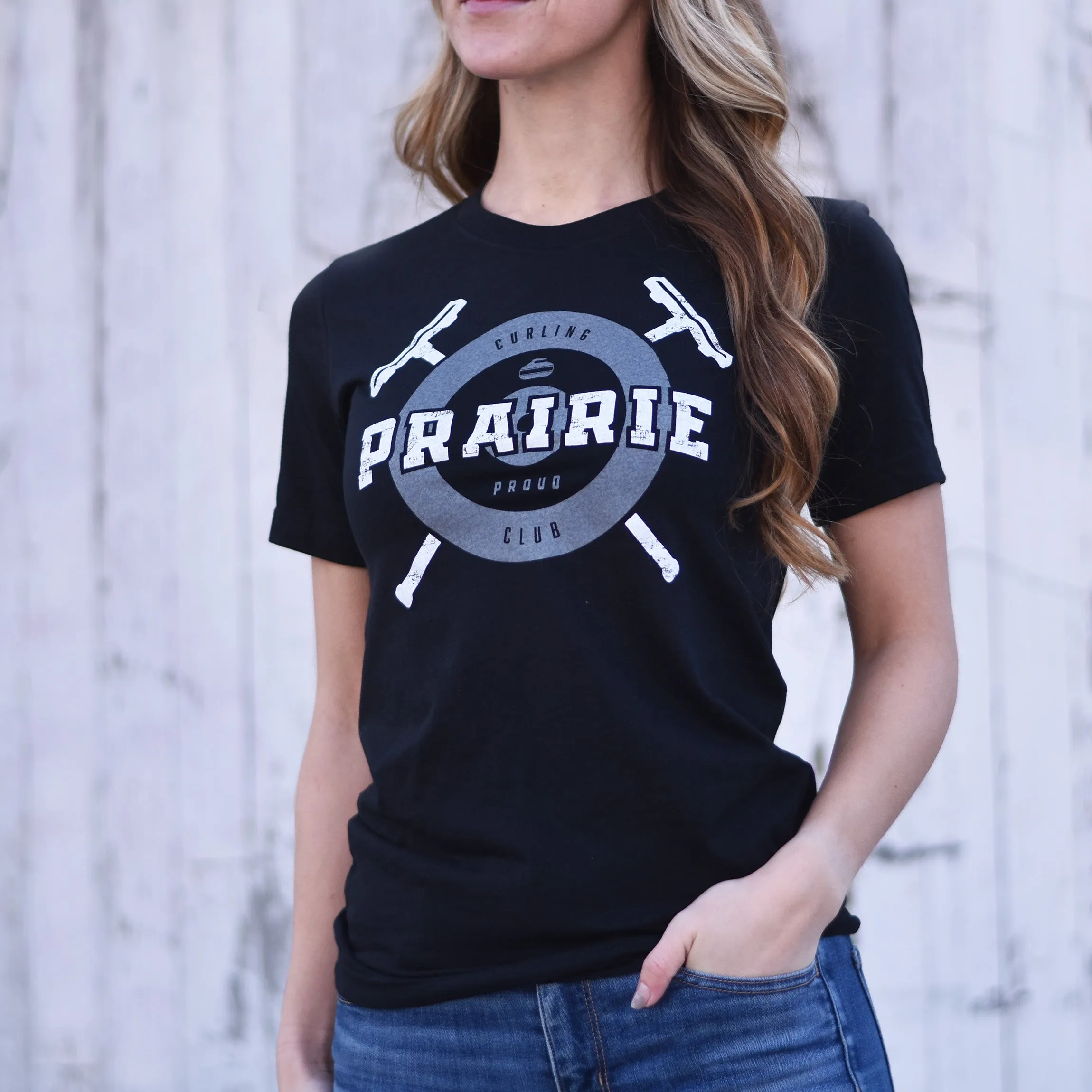 Unisex - Bonspiel 2.0 Crew T - Black sold by Prairie Proud product image thumbnail 2