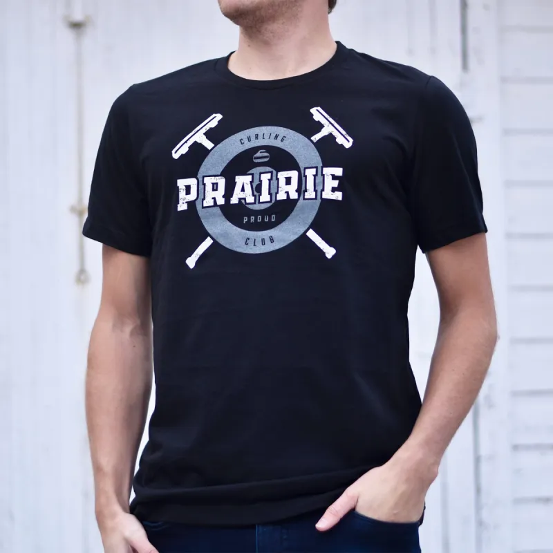 Unisex - Bonspiel 2.0 Crew T - Black sold by Prairie Proud