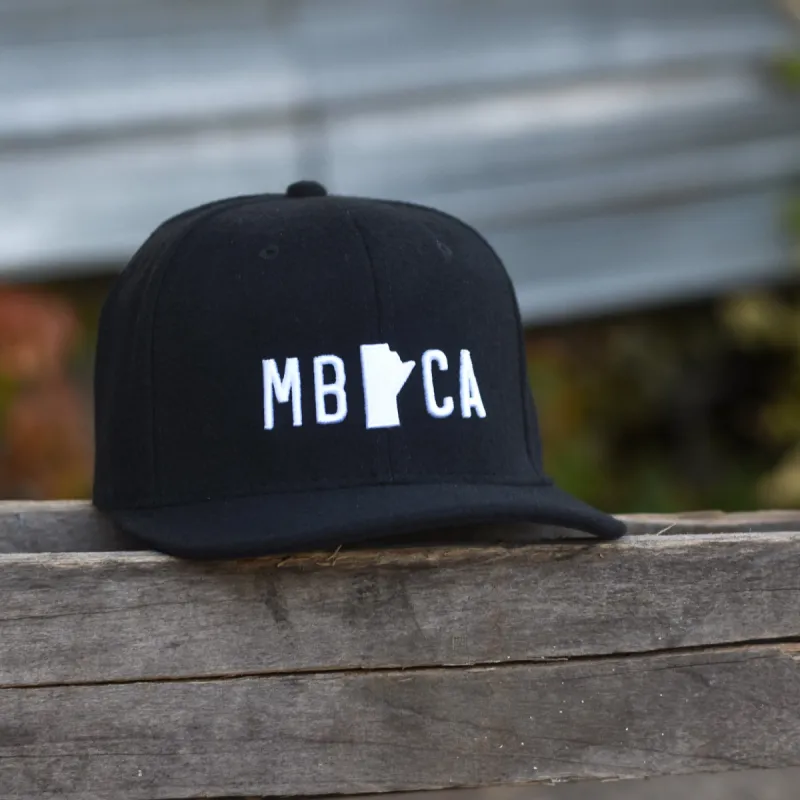 Unisex - Manitoba Canada Snapback - Black Flannel sold by Prairie Proud