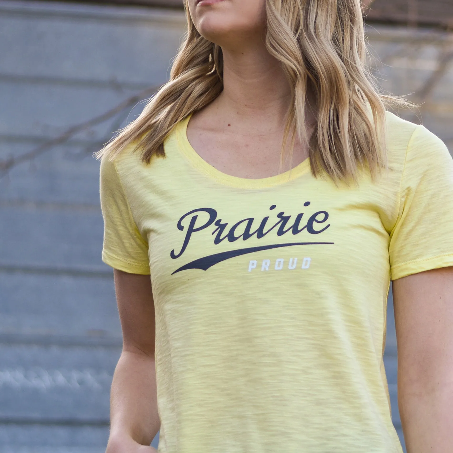 Ladies - Retro Scoop T - Heather Lemon sold by Prairie Proud product image thumbnail 2