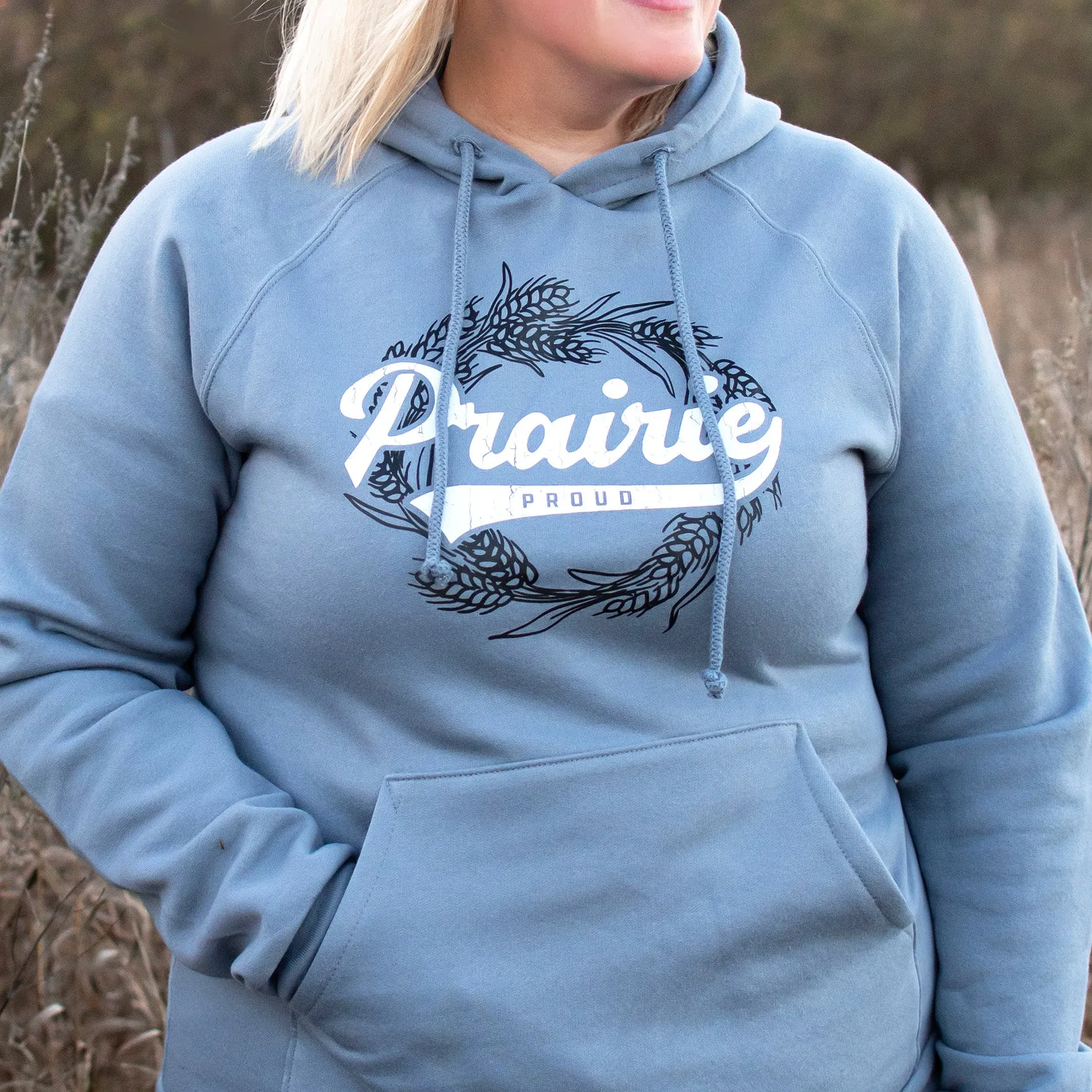 Ladies - Wreath Hood - Dusty Blue sold by Prairie Proud product image thumbnail 2