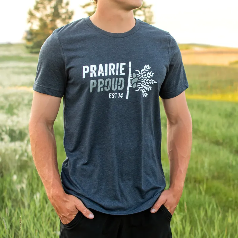 Unisex - Sheaf 2.0 Crew T - Heather Midnight sold by Prairie Proud
