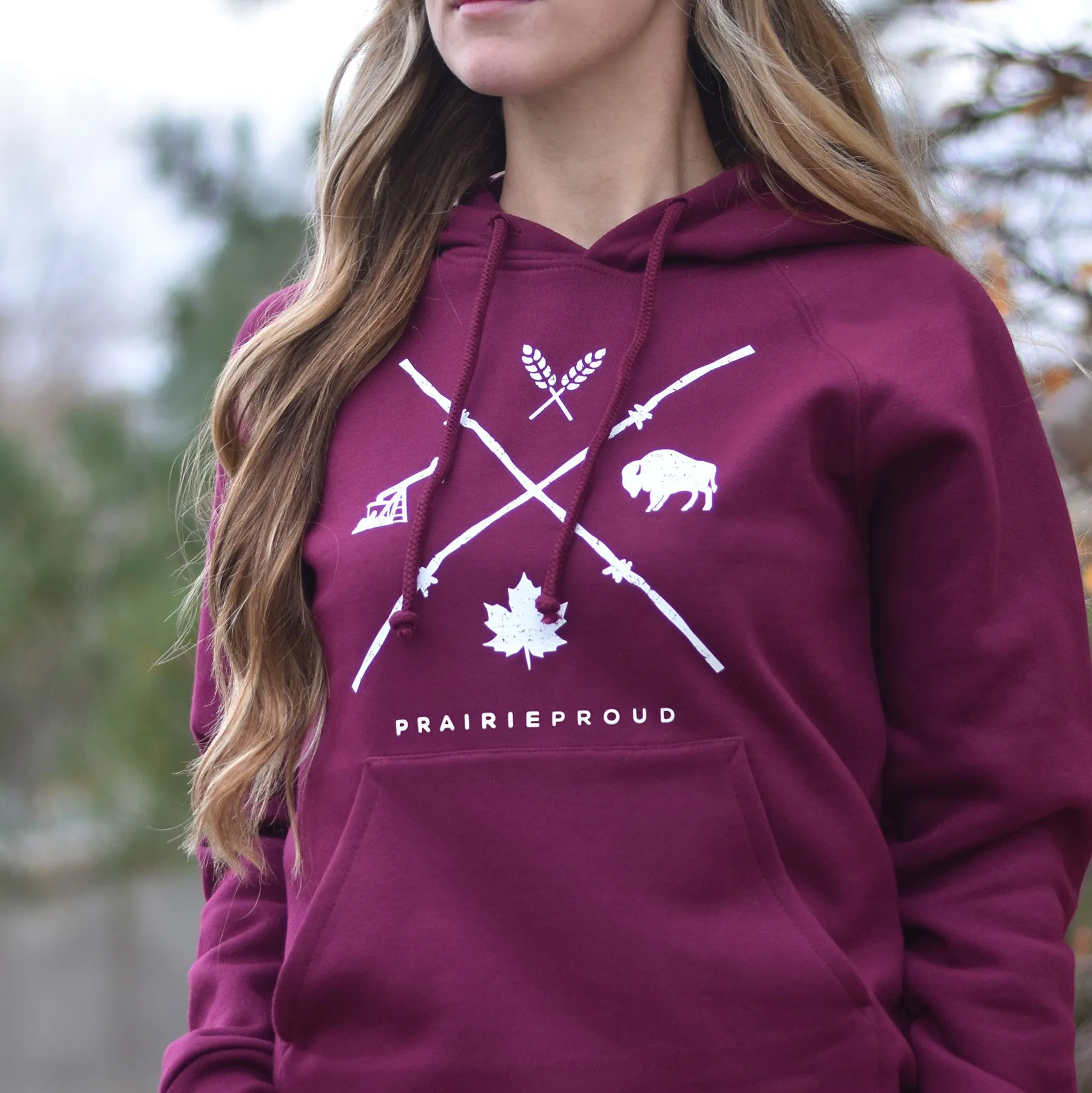 Ladies - Barb Wire Hood - Sangria sold by Prairie Proud product image thumbnail 2