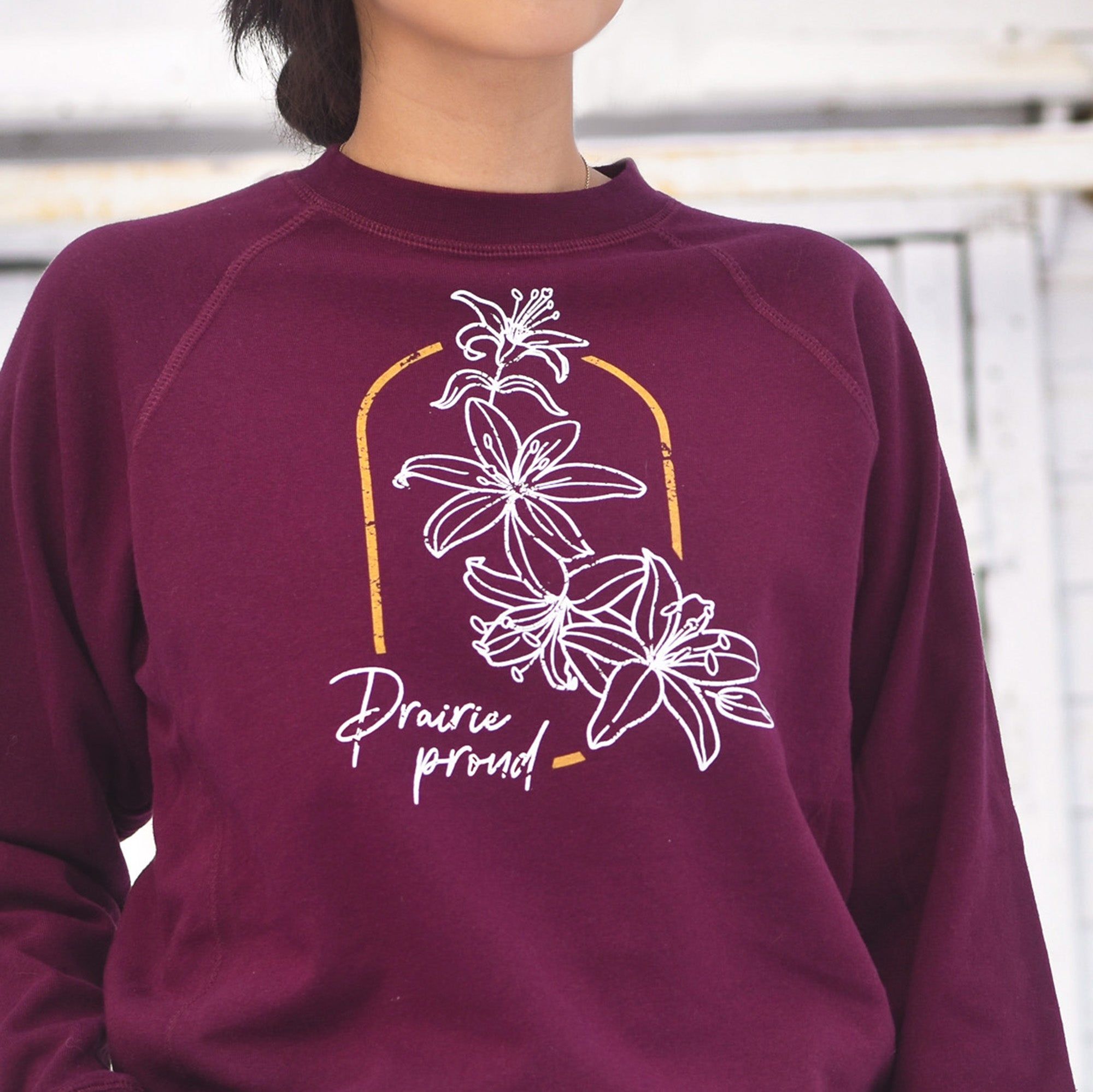 Ladies - Lily Crew Sweater - Blackberry sold by Prairie Proud product image thumbnail 2