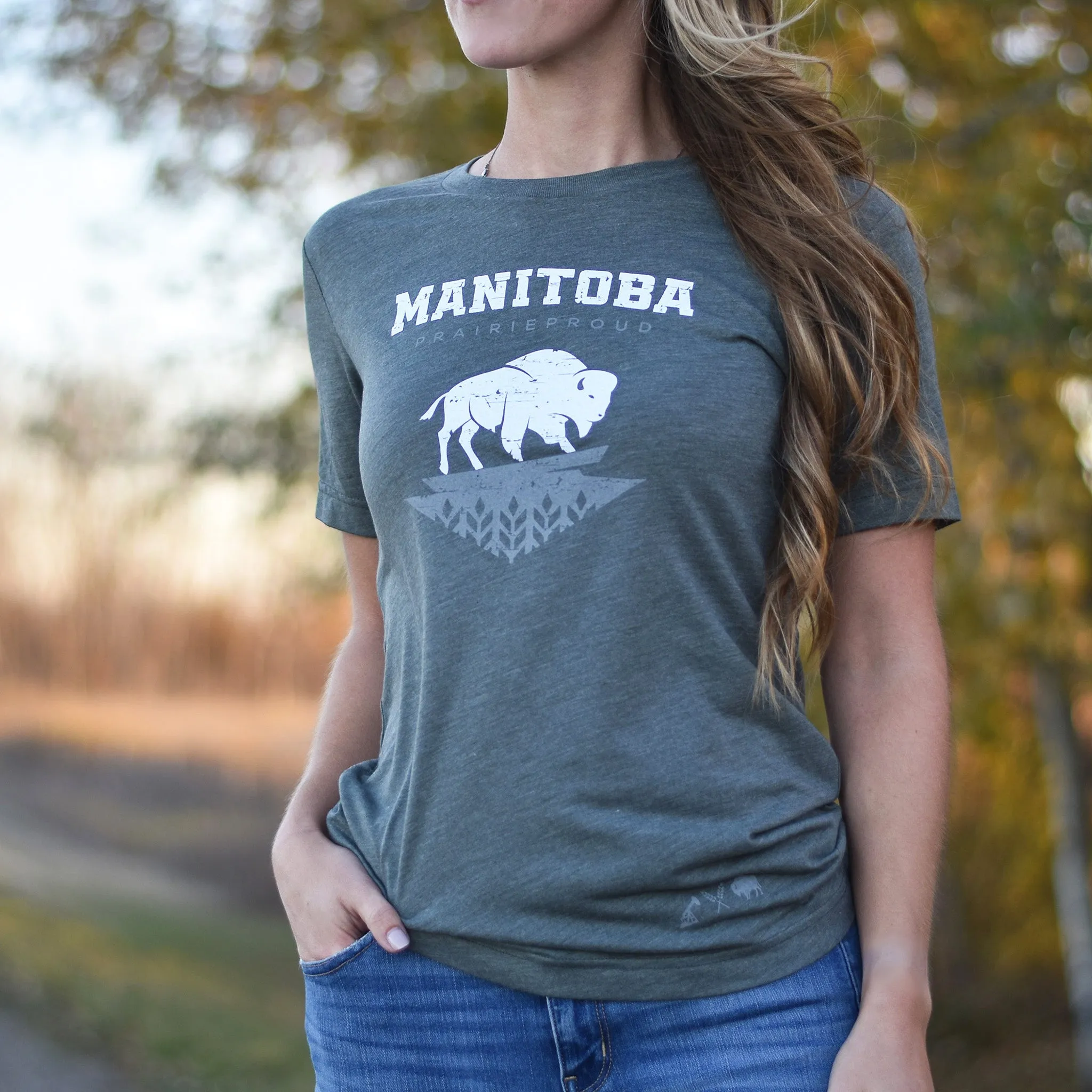 Unisex - Manitoba 7.0 Crew T - Heather Military sold by Prairie Proud product image thumbnail 2