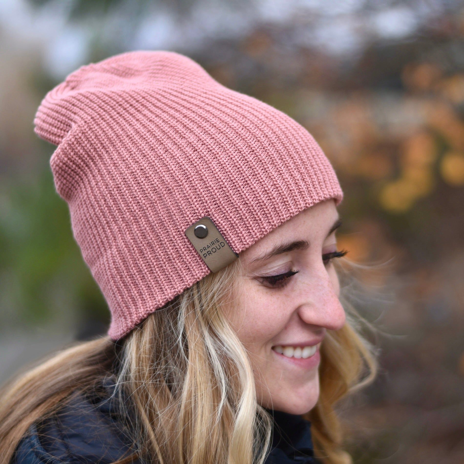 Unisex - Windchill Slouch / Beanie - Rose sold by Prairie Proud