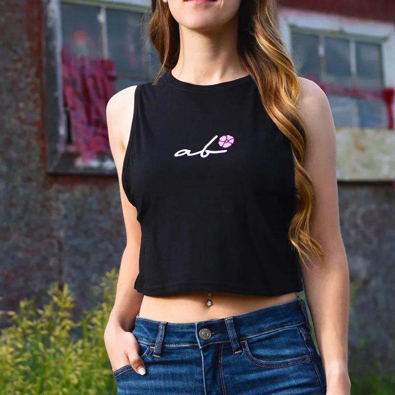 Ladies - Alberta 5.0 Crop Tank - Black sold by Prairie Proud