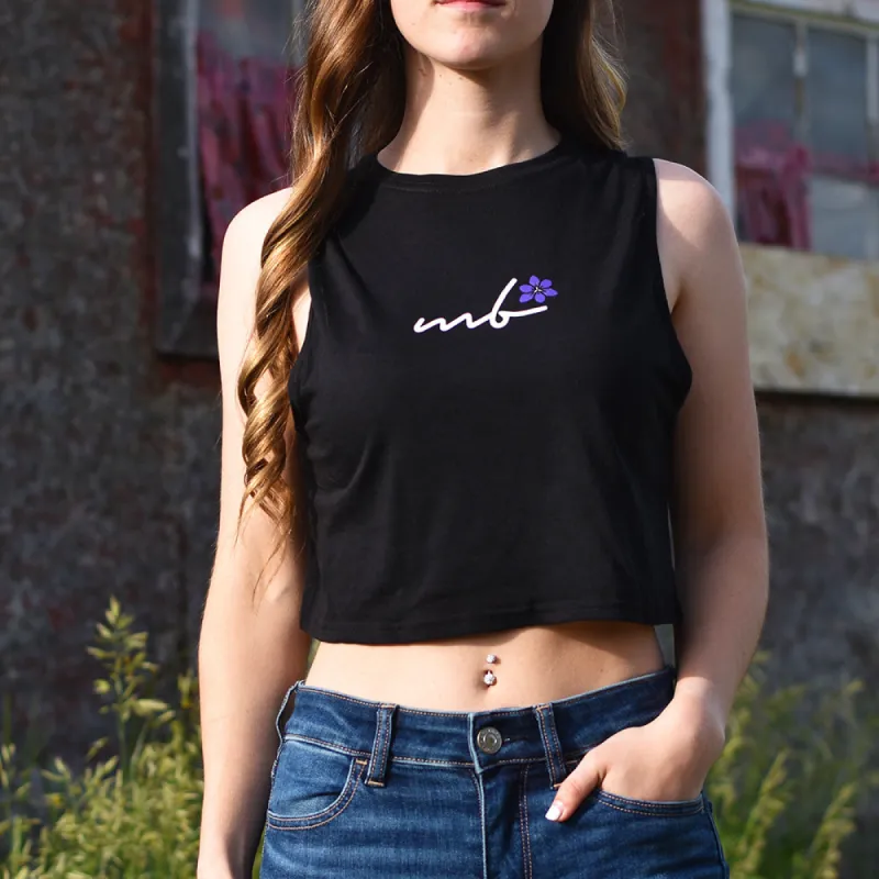 Ladies - Manitoba 5.0 Crop Tank - Black sold by Prairie Proud