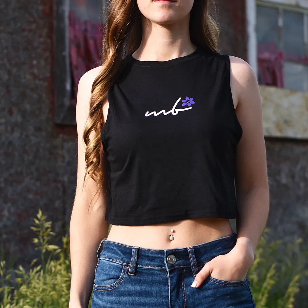 Ladies - Manitoba 5.0 Crop Tank - Black sold by Prairie Proud