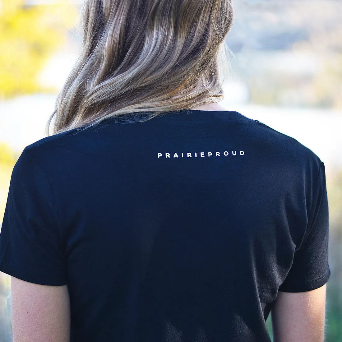 Ladies - Sask 5.0 V-Neck T - Black sold by Prairie Proud product image thumbnail 2