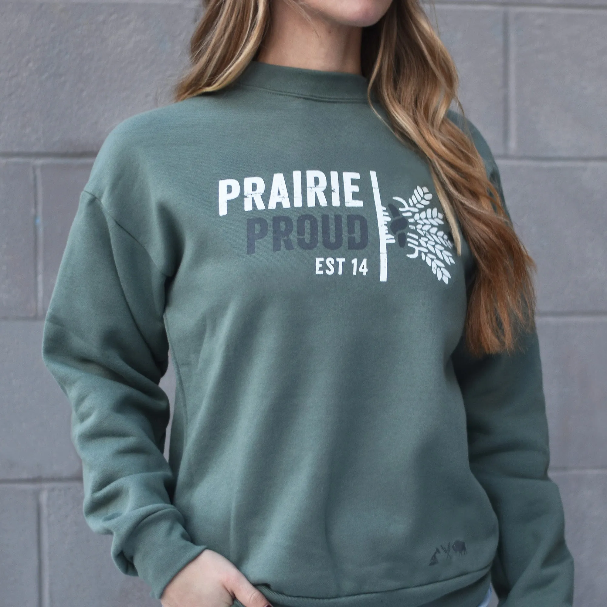 Unisex - Sheaf 2.0 Drop Shoulder Sweater - Dusty Green sold by Prairie Proud product image thumbnail 2