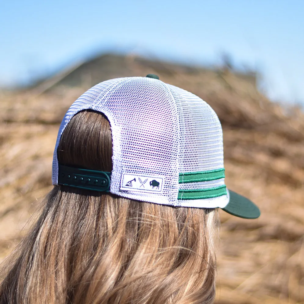 Unisex - Stripe Trucker - Forest / Green / White sold by Prairie Proud product image thumbnail 2