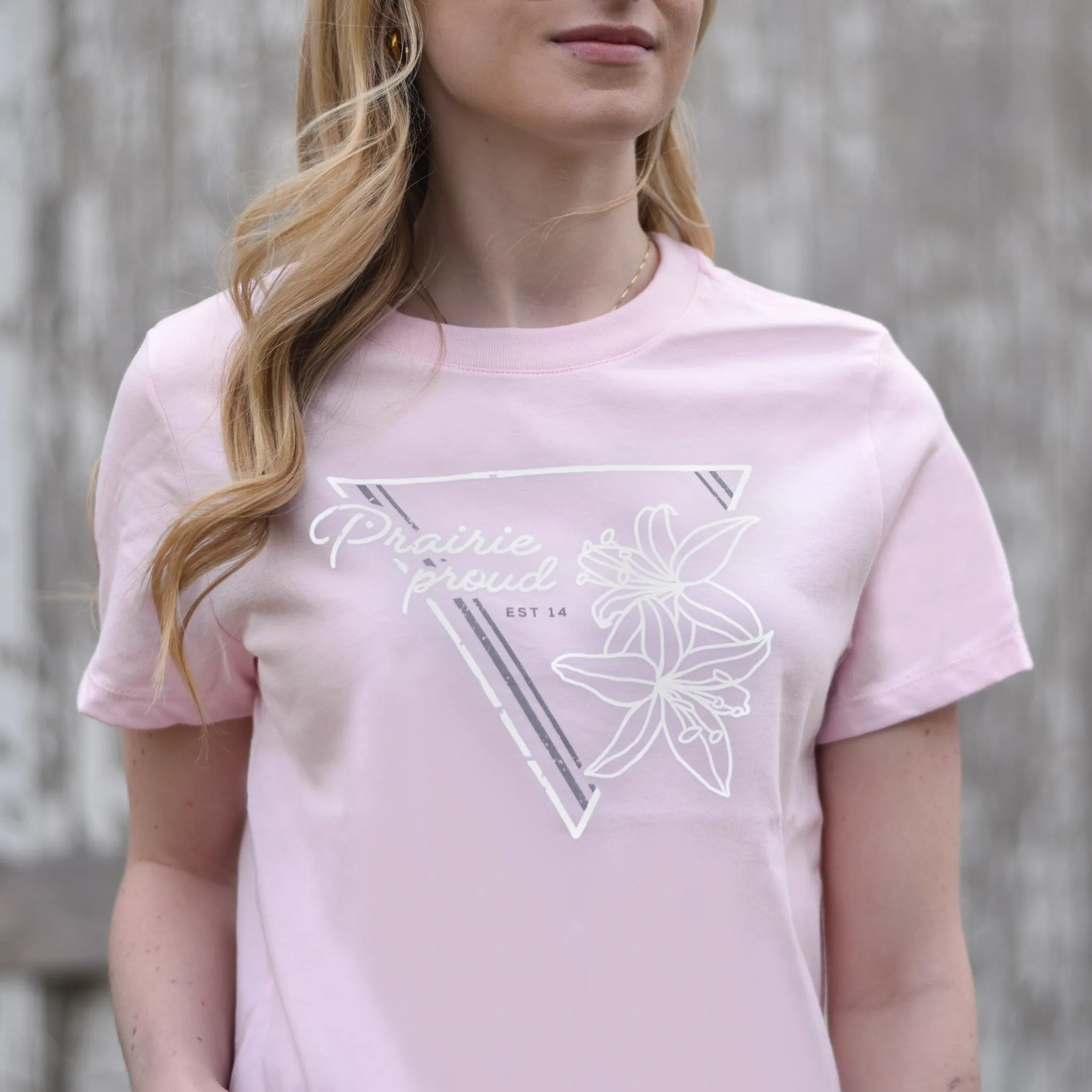 Ladies - Lily 2.0 Boxy Crew T - Pink sold by Prairie Proud product image thumbnail 2