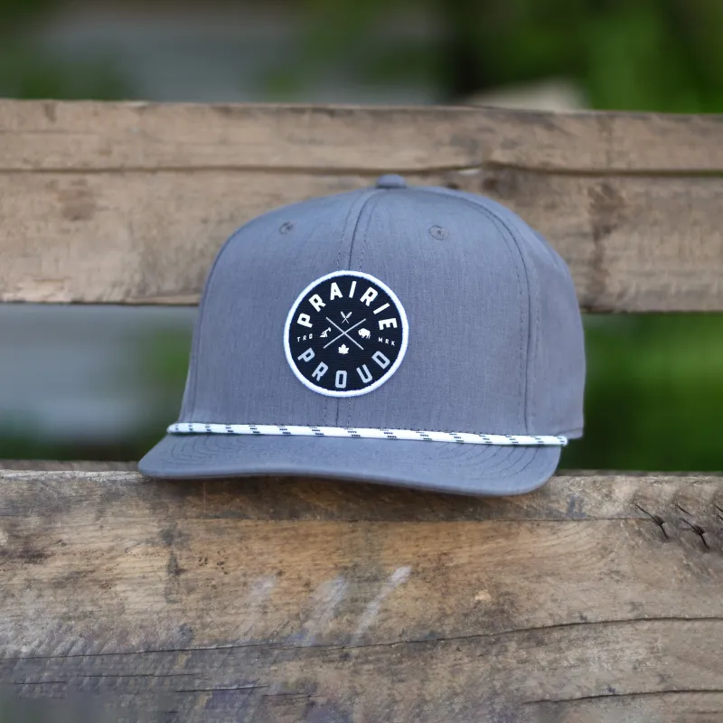 Unisex - Axle Snapback - Charcoal / White sold by Prairie Proud