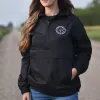 Unisex - Axle Half Zip Windbreaker - Black sold by Prairie Proud